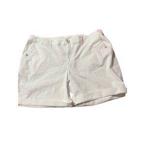 Lane Bryant womens plus casual white shorts size 22 NWT pockets